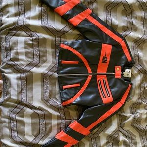 I.AM.GIA crop leather jacket style « moto »